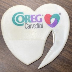 VTG Pharmaceutical Advertising COREG Drug RX Rep Letter Opener