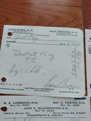 Antique Rx Prescription Forms 1964-65 Paper Ephemera Indiana Pharmacy Set Of 12