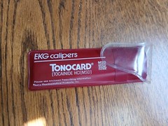 Vintage „Drug rep“ Pharmaceuticals Tonocard EKG Calipers Made In Germany
