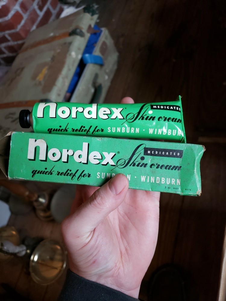 nordex skin cream vintage box tube Coudersport pa
