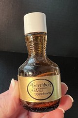 VTG GEVRABON Brown Pharmacy Bottle Apothecary Vitamin Mineral Lederle Labs NY