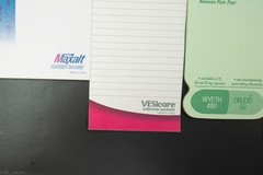 Pharmaceutical Drug Rep Partial Notepad Sticky Notes Stapler Message Pad Lot Vtg