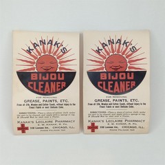 Vintage MCM Advertisement Bijou Cleaner Kanak’s Pharmacy Chicago 1950s Sun
