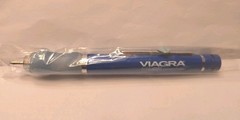 VIAGRA Metal Pen Light Feature Pharmaceutical Drug Rep Promo Vintage RARE