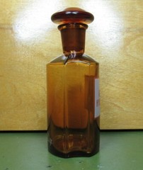 Vintage Medical Science Glass Bottle ,Amber color,Germany №29924