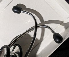 Vtg. COREG CR Drug Rep Promo Stethoscope Exam Light Set Combo Prometrium NOS