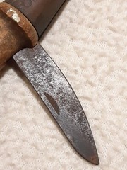 EARLY APOTHECARY CORK BORER KNIFE BLADE BRASS CONE CHEMIST MAKE YOUR OWN STOPER