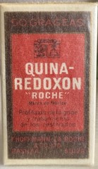 Vintage NOS Quina-Redoxon Medicine Apothecary By “ROCHE” w/ Original Onion Skin