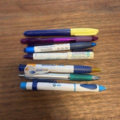 Lot Of 7 Pharmaceutical Drug Rep Promo Pens Pulmicort Crestor Synthroid Mircette