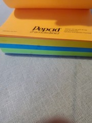 VTG Pepcid E-See Tac Note Pad Multi Color Rainbow Edge Drug Rep Swag Merck Block