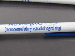 Lot of 3 NuvaRing Estradiol BIC PENS Drug Rep Pharmaceutical Promo Advertising