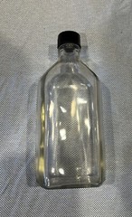 Vintage Label-Rite NOS glass pharmacy 8 oz. medicine prescription Bottle