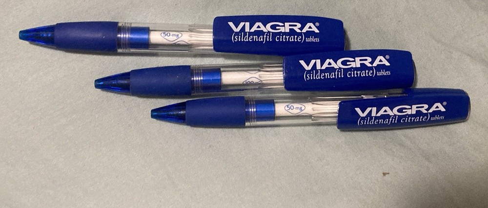 Pfizer Viagra Pens Drug Rep Pharmaceutical Promo Medical Advertising Lot of 3
