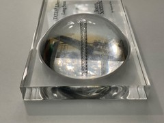 Boston Scientific Lucite Display Educational Use Rare Desk Paperweight💥