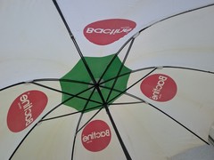 Vintage Bactine Pharmaceutical Umbrella Plastic Handle Miles Labs Advertising