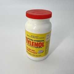 Vintage 1980s Extra Strength Tylenol Bottle Medical Pharmacy Display 1986 Prop