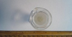Vintage 5ml-60 minim’s Glass Footed Apothecary Measuring Conical Graduated Spout