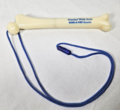 Vintage Similac with Iron Bone-a-fide Results Plastic Bone Shaped Pen Promo