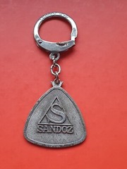 Keychain key ring holder Sandoz Pharmacy Switzerland Albert Hofmann LSD