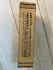 Vintage PISO’S Chloroform Cough Syrup Medicine Bottle Rare Original Box Amber