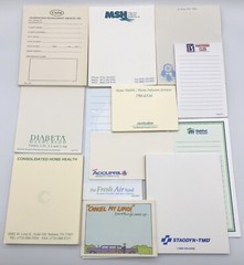 12 Drug Rep Medical Notepads Pharmaceutical Collectible Sticky Note Pads – Used
