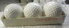 1 pack of 3 logo golf balls,New sealed,Pharmaceuticals Ciba Geigy Company Ad VTG