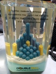 Paperweight Double Take Hypertension Pharmaceutical Lucite Acrylic Desk Display