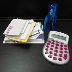 Vtg Drug Rep Pharmaceutical Partial Sticky Notes Stapler Calculator Pharma Lot