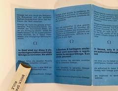 Vintage Omega Watch Promotional Soap W/Pamphlet Geneva Swiss Switzerland