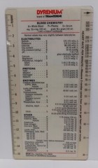 SmithKline 1973 DYRENIUM Normal Lab Values Drug Rep Advertising Ruler