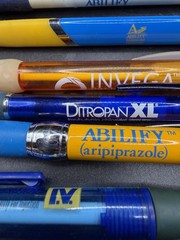 Lot of 16 Drug Rep Pharmaceutical Pens Pharma, Medical Advertising Ballpoint