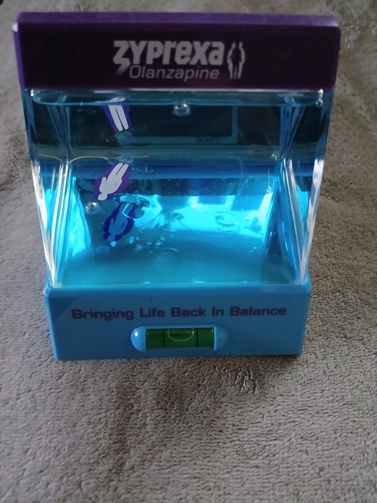 Rare Promo Zyprexa Olanzapine Bringing Life Back Into Balance Desk Water Level