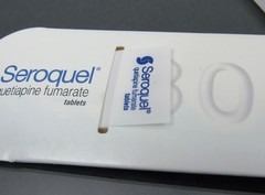 Seroquel Blue PEN, Sticky Notes, Page Flags Drug Rep Pharmaceutical Advertising