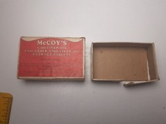 1940-50s Vintage McCoy’s Cod Liver Pills Cardboard Box