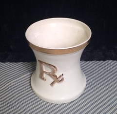 Rx Pharmacy Large Mortar Store Display Rare Vintage 1940s 50s Rex Ceramics
