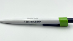 Pfizer Exubera Collectible Drug Rep Click Pen Blue White Green Works