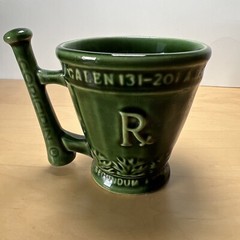 1960’s Vintage McCoy Pharmaceutical Advertising Mug for „Coricidin“ Decongestant