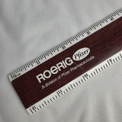 Vtg Pfizer Geocillin Roerig Pharmaceutical Drug Rep Plastic Ruler Advertising