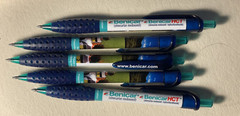 Lot of 5 BENICAR HCT Drug Rep Pharmaceutical Clip PEN White Blue Promo Gift