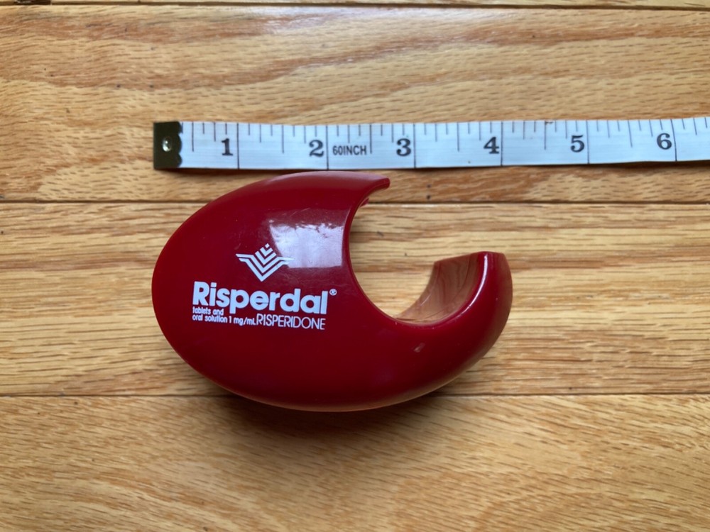 Risperdal Vintage Drug Rep Pharmaceutical Advertising Collectible Tape Dispenser