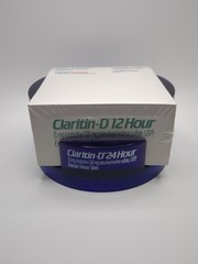 Claritin-D 24 Hour Loratadine Pharmaceutical Ad Sticky Notes & Holder Purple