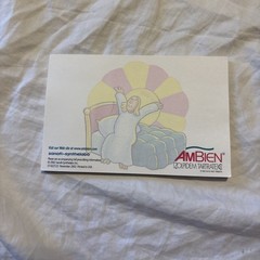 Ambien Notepad Pharmaceutical Drug Rep Sticky Note