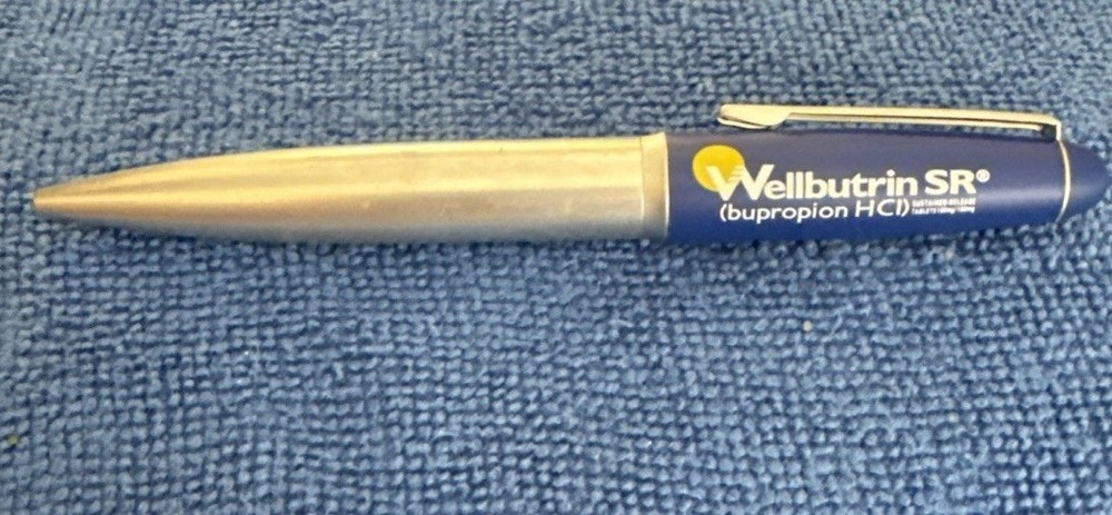Wellbutri Advertising Pharmaceuticals Rep Heavy Metal Pen P2