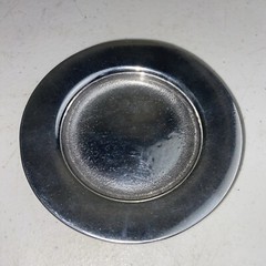 The Upjohn Company 15 Year Pewter Service Award Engraved Trinket Dish Set Of 2