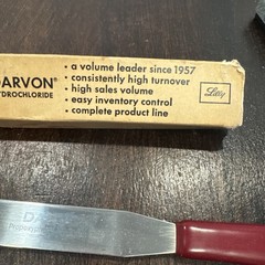 Vtg Eli Lilly Darvon Pharmacy Spatula Counting RARE Pharmacist Gift RX NIB