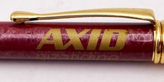 VTG Axid Nizatidine Lilly Medical Drug Rep Pharmaceutical Pen Red Gold Tone