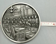 Solvay Pharmaceuticals Commemorative Medallion Coin Pewter 1991 Limited Edition