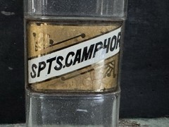 Antique Pharmaceutical Apothecary Medical Camphor Glass Bottle Jar