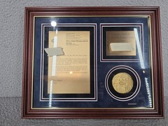 Pfizer Drug Company Framed Plaque Award Corporate Pharmaceutical Collectible