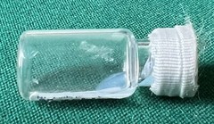 vtg empty clear vial for display #4